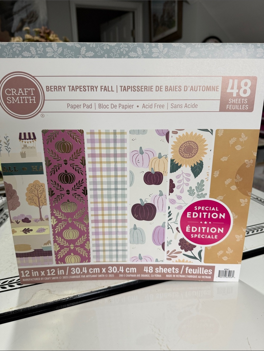 Craft Smith Berry Tapestry Fall Paper Pad
